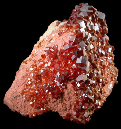 Vanadinite from Mibladen, Haute Moulouya Basin, Zeida-Aouli-Mibladen belt, Midelt Province, Morocco