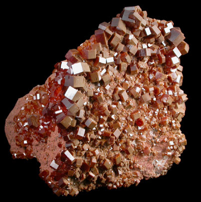 Vanadinite from Mibladen, Haute Moulouya Basin, Zeida-Aouli-Mibladen belt, Midelt Province, Morocco