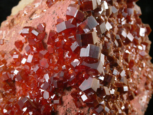 Vanadinite from Mibladen, Haute Moulouya Basin, Zeida-Aouli-Mibladen belt, Midelt Province, Morocco