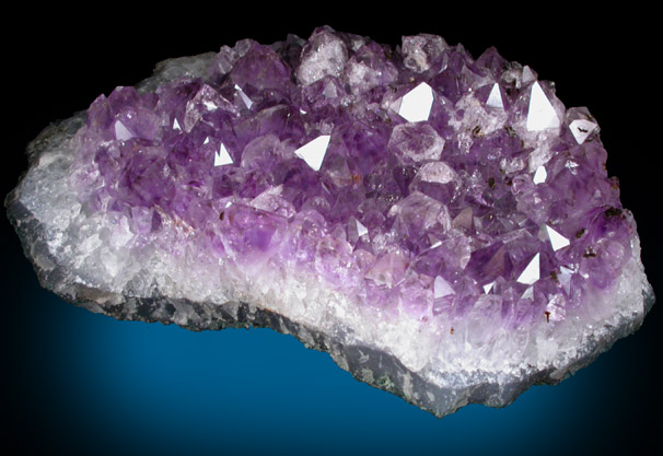 Quartz var. Amethyst from Catalan Agate-Amethyst District, Souther Paran Basalt Basin, Artigas, Uruguay