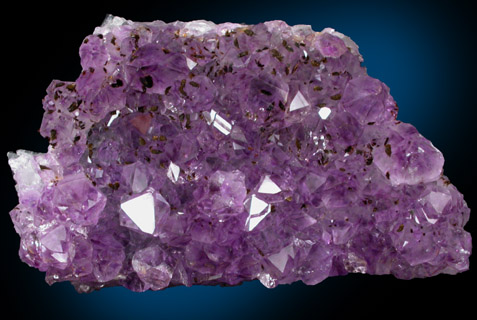 Quartz var. Amethyst with Goethite inclusions from Catalan Agate-Amethyst District, Souther Paran Basalt Basin, Artigas, Uruguay