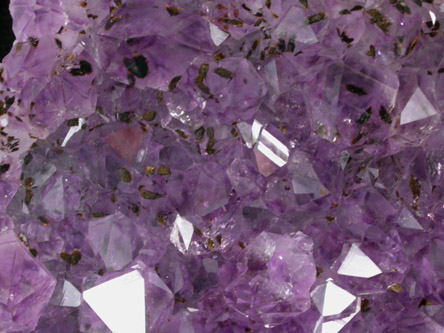 Quartz var. Amethyst with Goethite inclusions from Catalan Agate-Amethyst District, Souther Paran Basalt Basin, Artigas, Uruguay