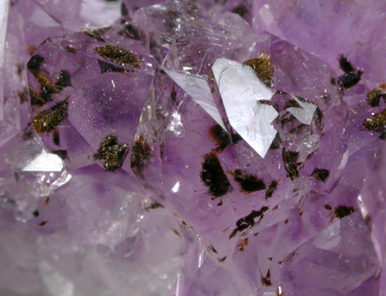 Quartz var. Amethyst with Goethite inclusions from Catalan Agate-Amethyst District, Souther Paran Basalt Basin, Artigas, Uruguay