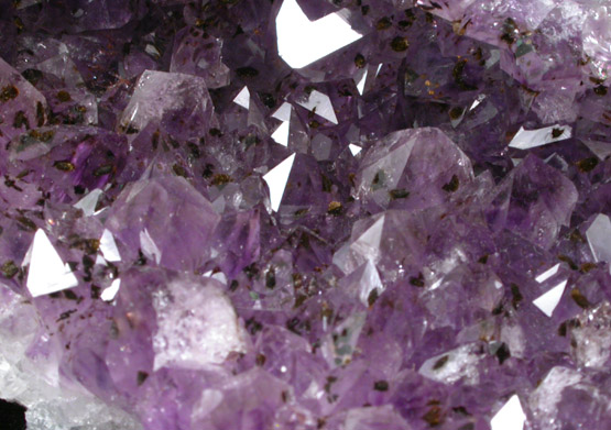 Quartz var. Amethyst with Goethite inclusions from Catalan Agate-Amethyst District, Souther Paran Basalt Basin, Artigas, Uruguay