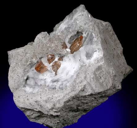 Topaz on Rhyolite from Topaz Mountain, Thomas Range, Juab County, Utah