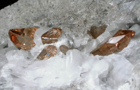 Topaz on Rhyolite from Topaz Mountain, Thomas Range, Juab County, Utah