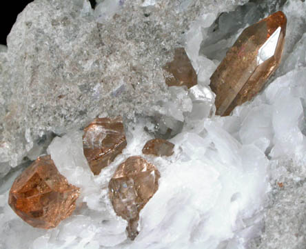 Topaz on Rhyolite from Topaz Mountain, Thomas Range, Juab County, Utah