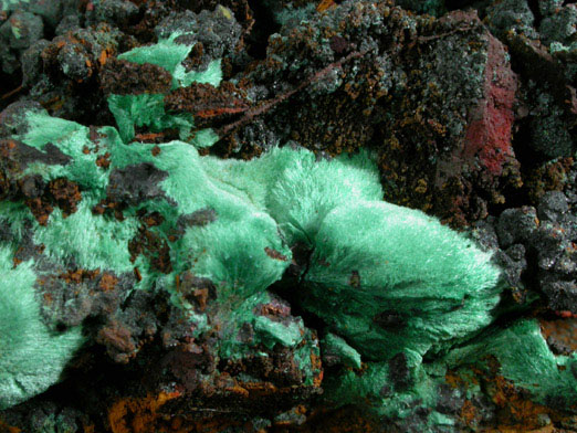 Copper with Malachite from Bisbee, Warren District, Cochise County, Arizona