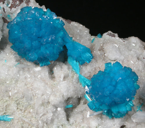 Cavansite on Stilbite-Ca from Wagholi Quarry, Maharashtra, India