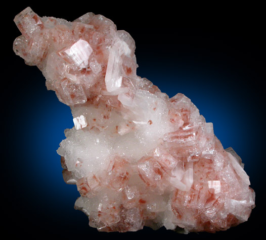 Apophyllite and Stilbite-Ca on Quartz from Nashik District, Maharashtra, India