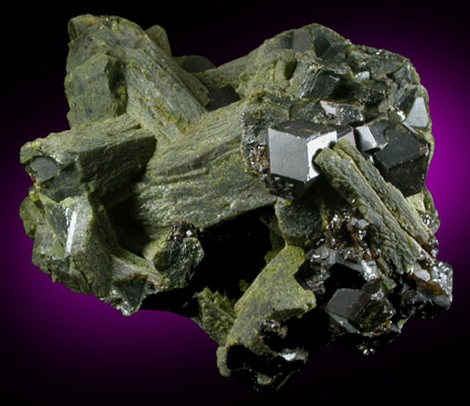 Epidote with Grossular Garnet from near Diakon, Kayes Region, Mali