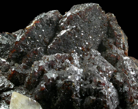 Sphalerite with Calcite from Elmwood Mine, Carthage, Smith County, Tennessee