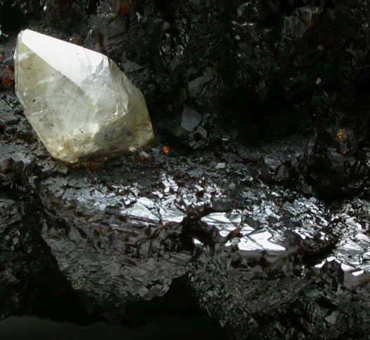 Sphalerite with Calcite from Elmwood Mine, Carthage, Smith County, Tennessee