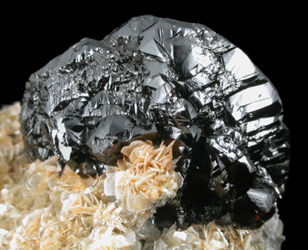 Cassiterite on Muscovite from Xuebaoding Mountain near Pingwu, Sichuan Province, China