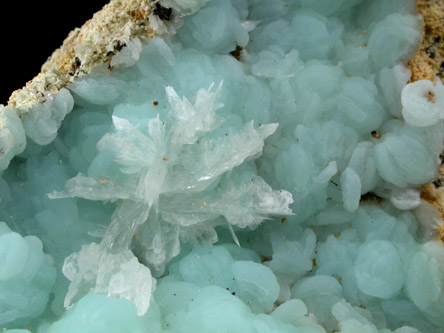 Hemimorphite with Aragonite from 79 Mine, Banner District, near Hayden, Gila County, Arizona