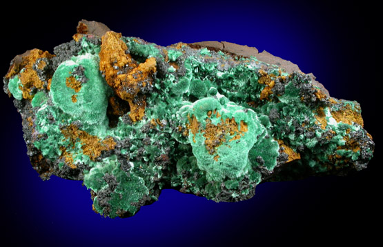 Malachite and Cuprite from Bisbee, Warren District, Cochise County, Arizona