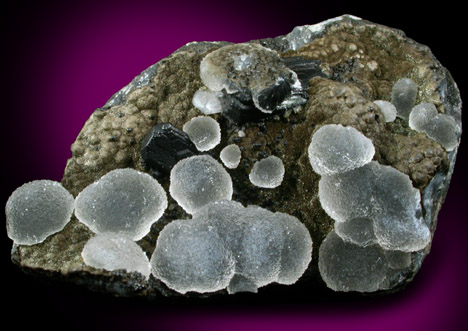 Quartz var. Chalcedony with Hematite-coated Stilbite from Pathardy Quarry, Nashik District, Maharashtra, India