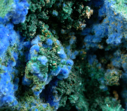 Cyanotrichite and Brochantite from Grandview Mine, Coconino County, Arizona