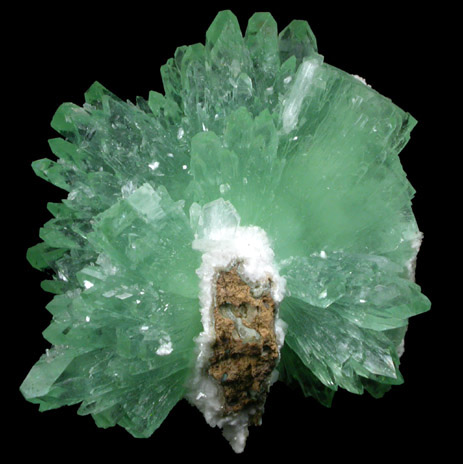 Apophyllite on Quartz from Pashan Hill Quarry, Maharashtra, India