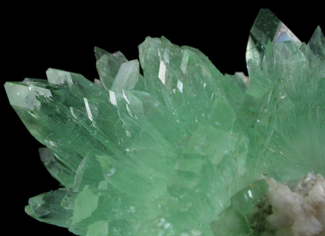 Apophyllite with Stilbite-Ca on Quartz from Pashan Hill Quarry, Maharashtra, India