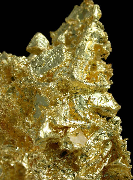 Gold (octahedral crystals) from Mockingbird Mine, Mariposa County, California