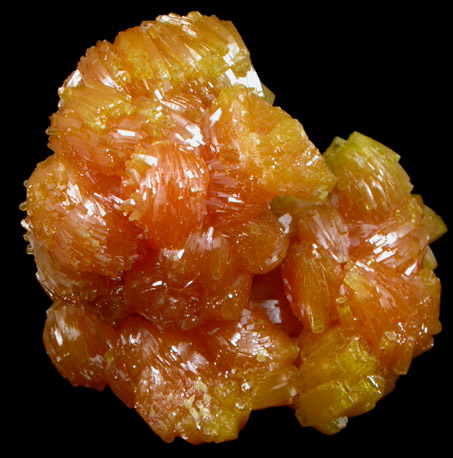 Pyromorphite from Bunker Hill Mine, 17-23 Floors, 9th Level, Jersey Vein, Coeur d'Alene District, Shoshone County, Idaho