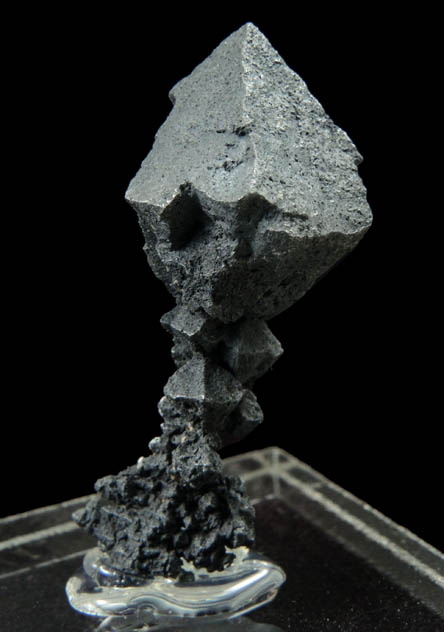 Acanthite from Mine d'Imider, 6.2 km ESE of Imiter, Tinghir Province, Dra-Tafilalet, Morocco