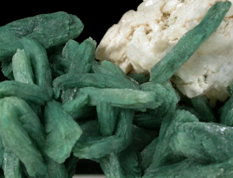 Stilbite (green) on Heulandite from Sakur, Maharashtra, India