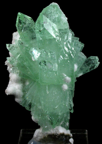 Apophyllite on Quartz from Pashan Hill Quarry, Maharashtra, India