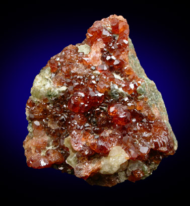 Grossular Garnet with Clinochlore from Bellecombe, near St. Vincent, Valle d'Aosta, Italy