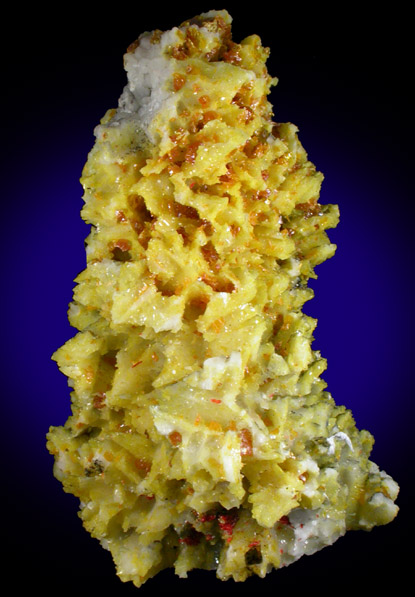 Sulfur, Orpiment, Realgar on Calcite from Shimen, Hunan, China