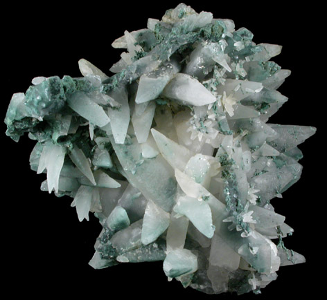 Calcite with Celadonite from Irai, Rio Grande do Sul, Brazil