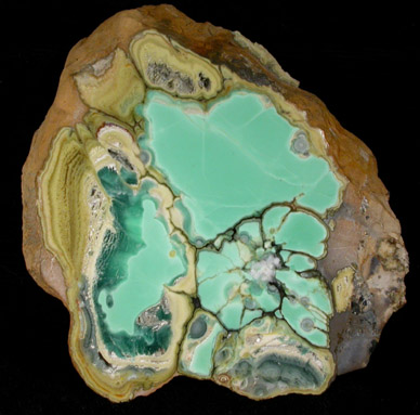 Variscite with Crandallite and Wardite from Little Green Monster Mine, Clay Canyon, Fairfield, Utah County, Utah (Type Locality for Wardite)