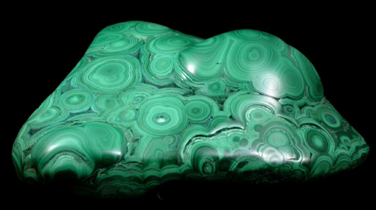 Malachite from Mashamba Mines, 10 km west of Kolwezi, Katanga Copperbelt, Lualaba Province, Democratic Republic of the Congo