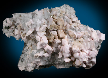 Rhodochrosite on Quartz from Pachapaqui District, Bolognesi Province, Ancash Department, Peru