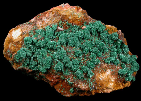 Malachite from Ahouli Mines, Aouli, 7 km northeast of Mibladen, Zeida-Aouli-Mibladen belt, Midelt Province, Morocco