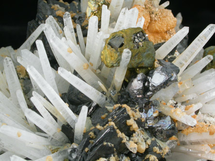 Quartz, Chalcopyrite, Sphalerite, Siderite from Cavnic Mine (Kapnikbanya), Maramures, Romania