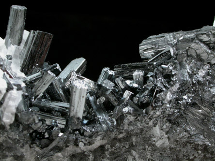 Manganite with Barite from Ilfeld, Nordhausen, Harz Mountains, Thuringia, Germany (Type Locality for Manganite)