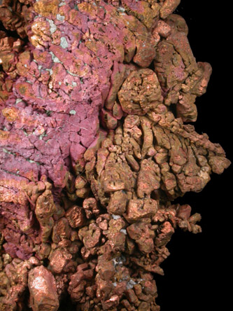 Copper (crystallized) from Ray Mine, Mineral Creek District, Pinal County, Arizona