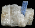 Kyanite in Quartz from Barra do Salinas, Coronel Murta, Minas Gerais, Brazil