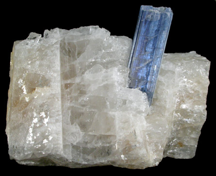 Kyanite in Quartz from Barra do Salinas, Coronel Murta, Minas Gerais, Brazil