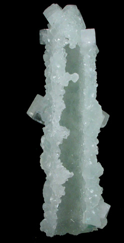 Apophyllite on Prehnite pseudomorphs after Laumontite from Padanvadi Quarry, Bombay, Maharashtra, India