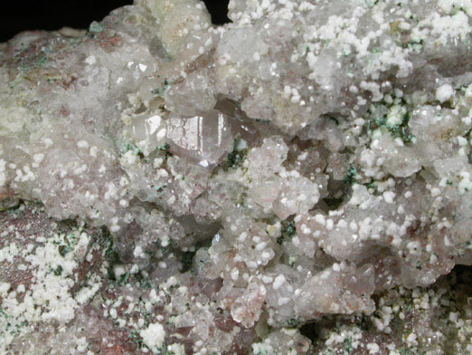 Copper, Calcite, Analcime, Albite, Quartz from Keweenaw Peninsula Copper District, Michigan