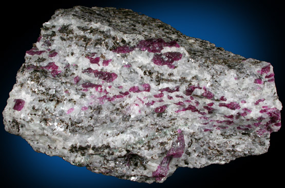 Corundum var. Ruby from Froland, Arendal, Norway