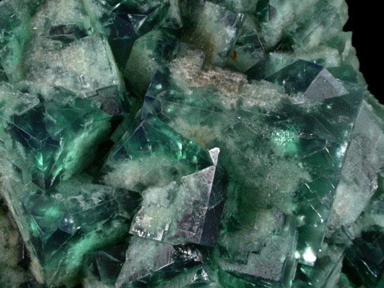 Fluorite (twinned crystals) from Rogerley Mine, Weardale, County Durham, England