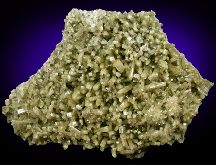 Diopside with Prehnite from Jeffrey Mine, Asbestos, Qubec, Canada