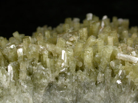 Diopside with Prehnite from Jeffrey Mine, Asbestos, Qubec, Canada
