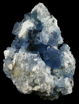 Fluorite with Quartz from Blanchard Mine, Hansonburg District, 8.5 km south of Bingham, Socorro County, New Mexico