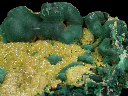 Malachite and Mimetite from Brown's Prospect, Rum Jungle, 61 km south of Darwin, Northern Territory, Australia