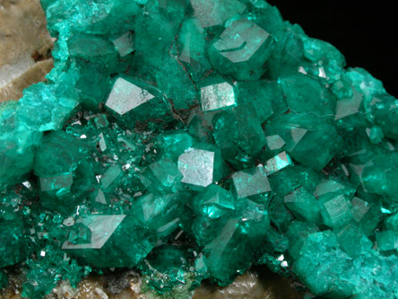 Dioptase from Altyn-Tyube, 66 km east of Karagandy, Karaganda Oblast', Kazakhstan (Type Locality for Dioptase)